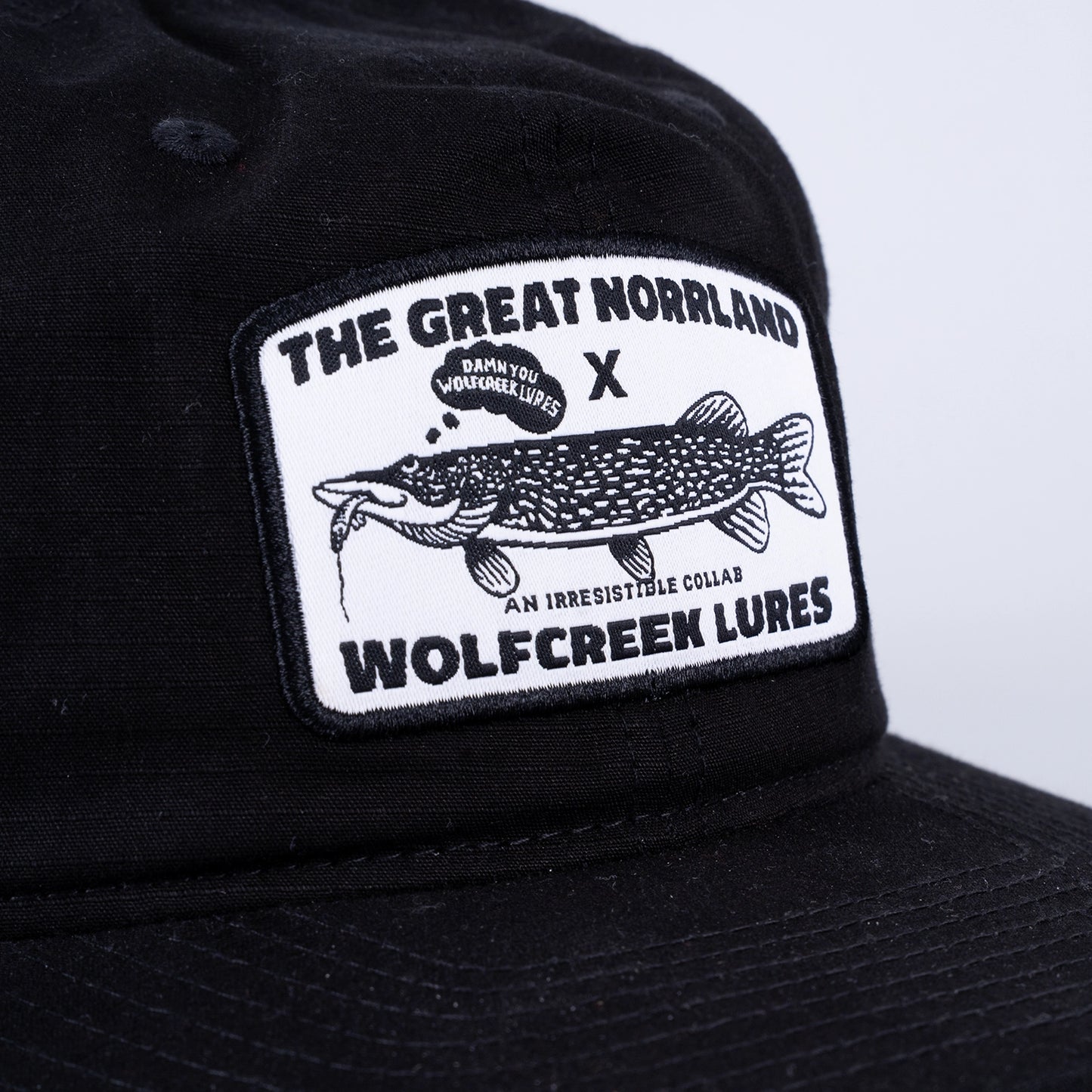 Norrland x Wolfcreek Collab 6-planel Cap - Black