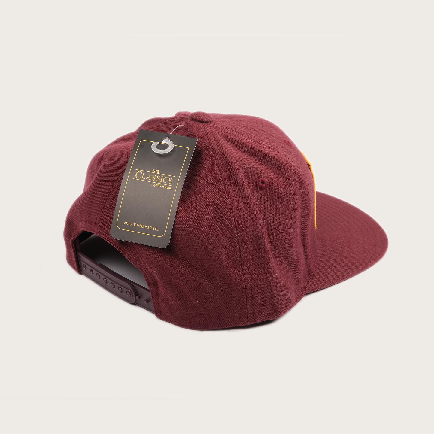 Pike Patch Fitted Snapback - Burgundy