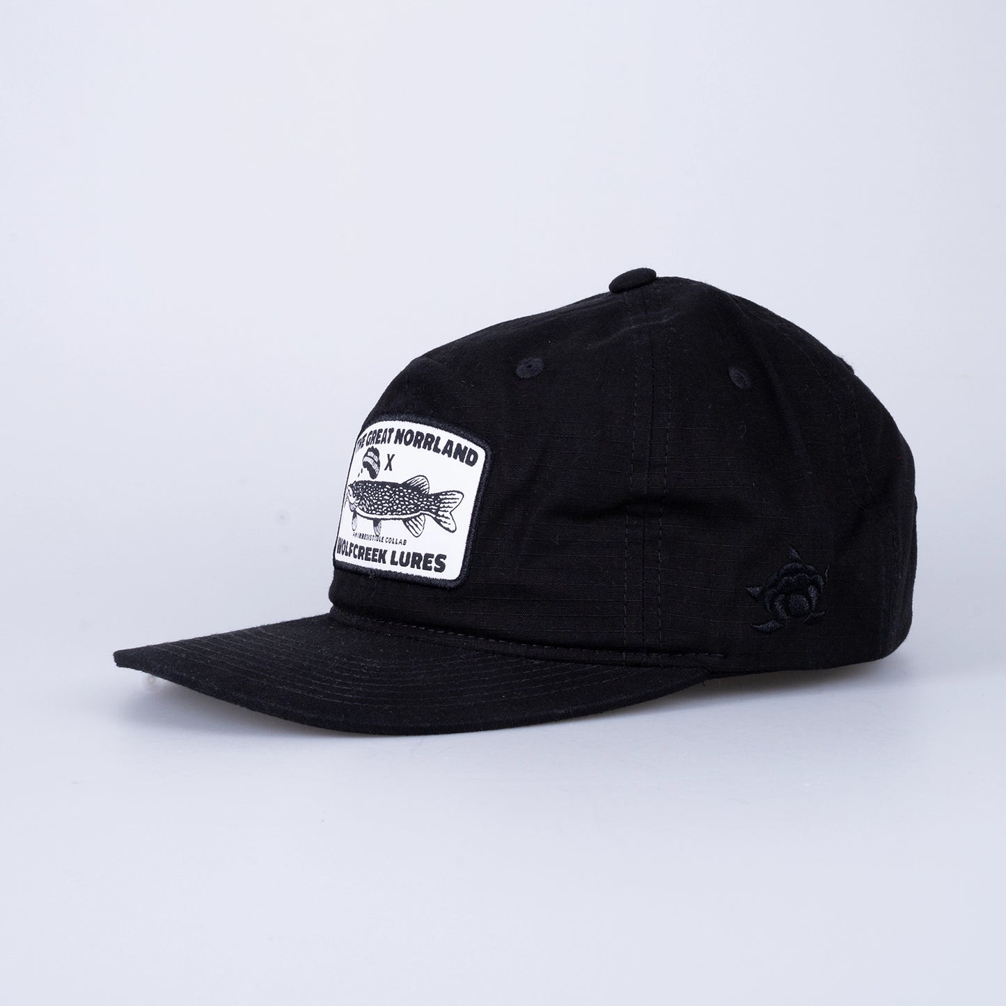 Norrland x Wolfcreek Collab 6-planel Cap - Black