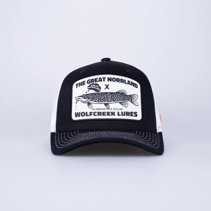 Norrland x Wolfcreek Collab Trucker Cap - Black