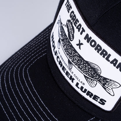 Norrland x Wolfcreek Collab Trucker Cap - Black
