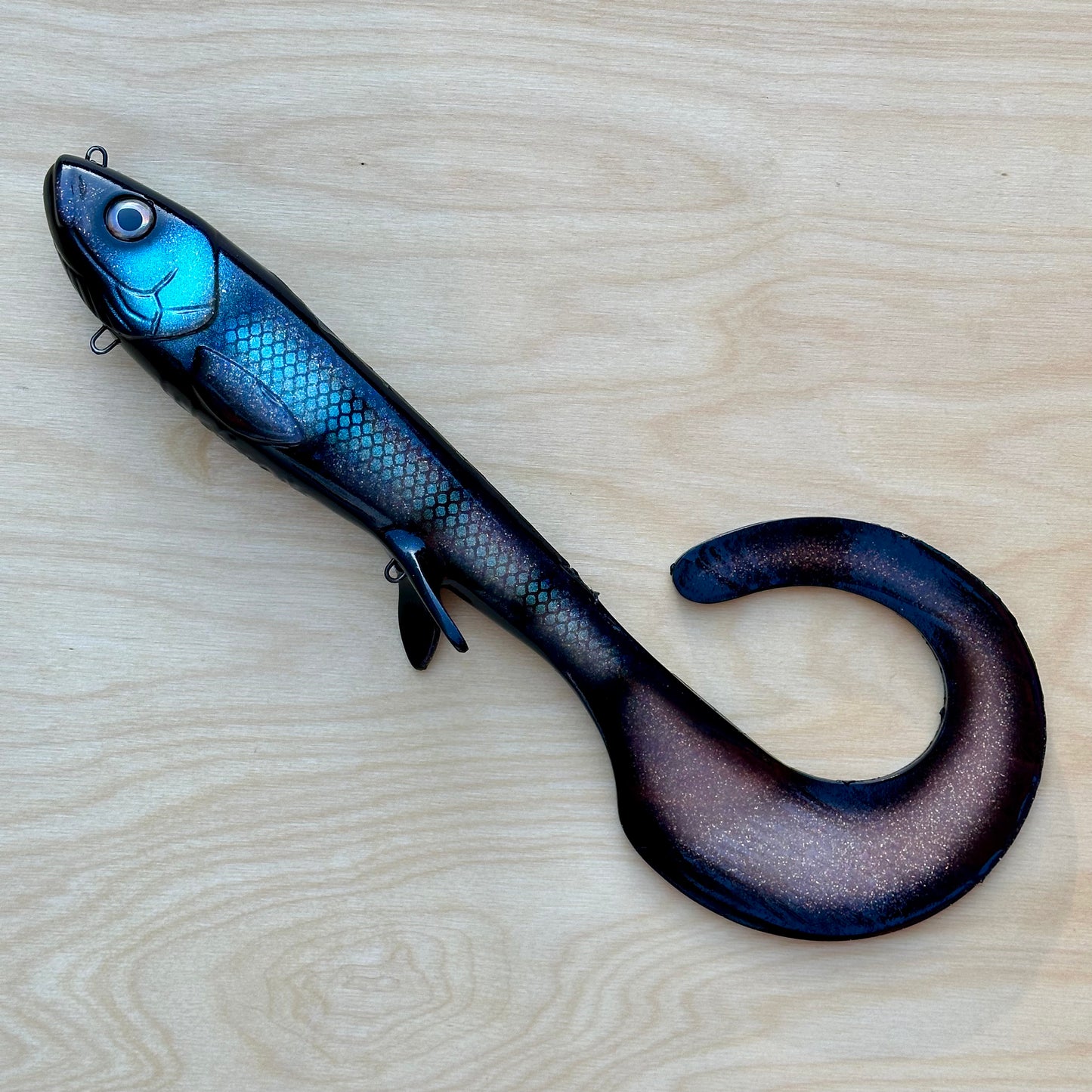 Monster Curly Internal Harness - Black Striped Ghost UV