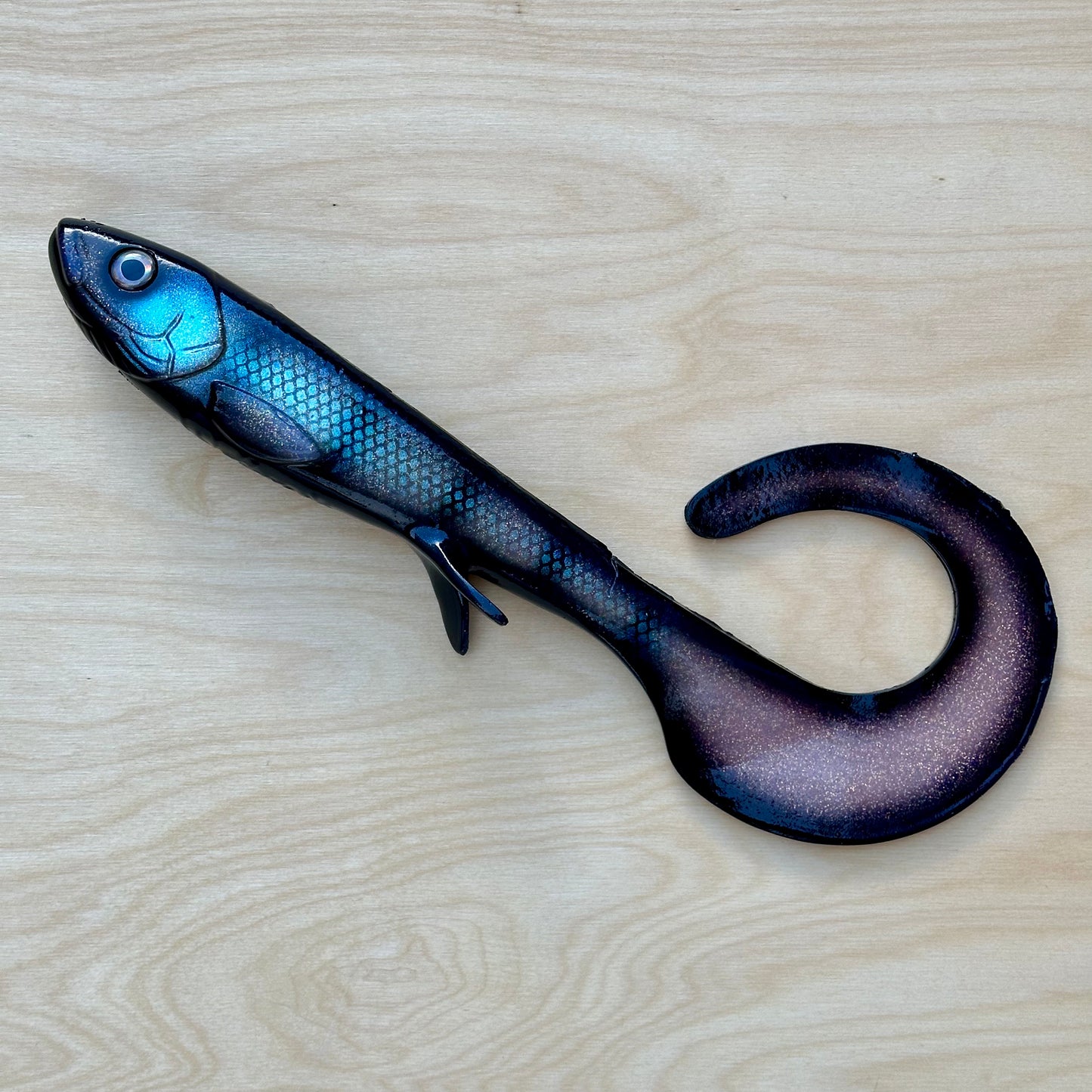 Monster Curly - Black Striped Ghost UV
