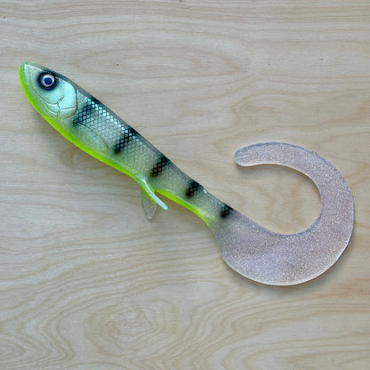 Monster Curly - Green Striped Ghost UV