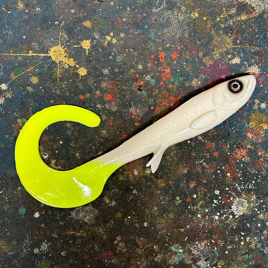 Monster Curly - White/Chartreuse