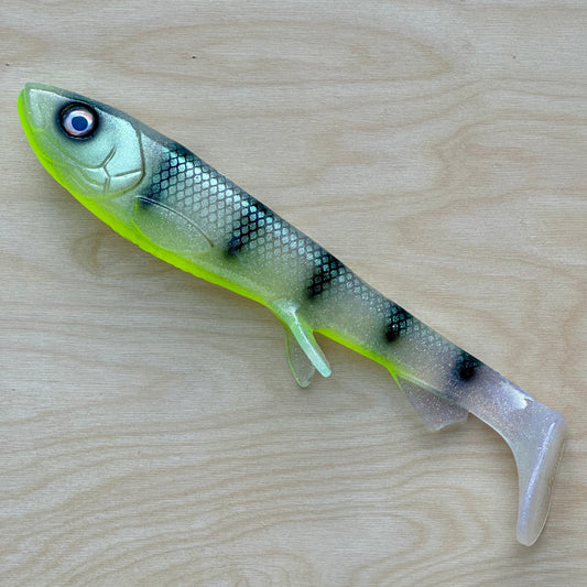 Monster Shad - Green Striped Ghost UV