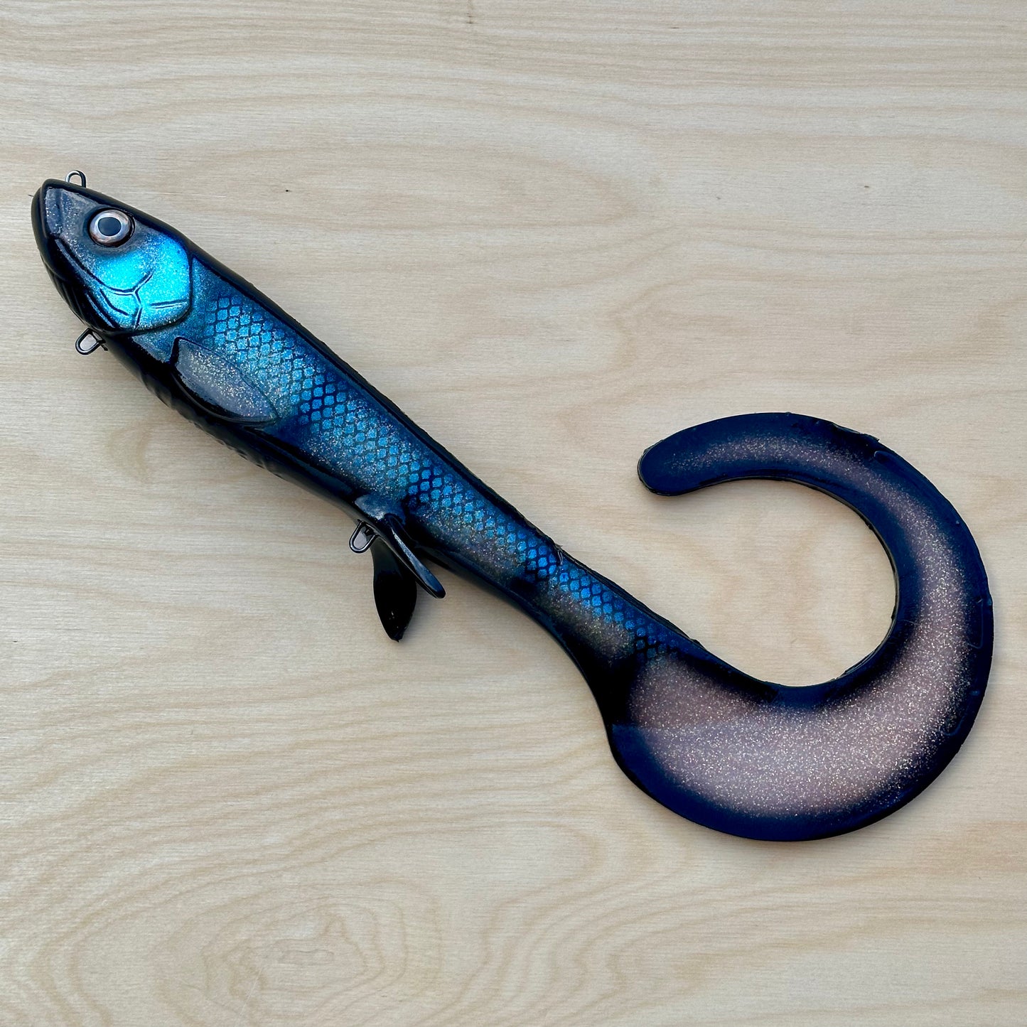 Monster Curly Internal Harness - Black Striped Ghost UV