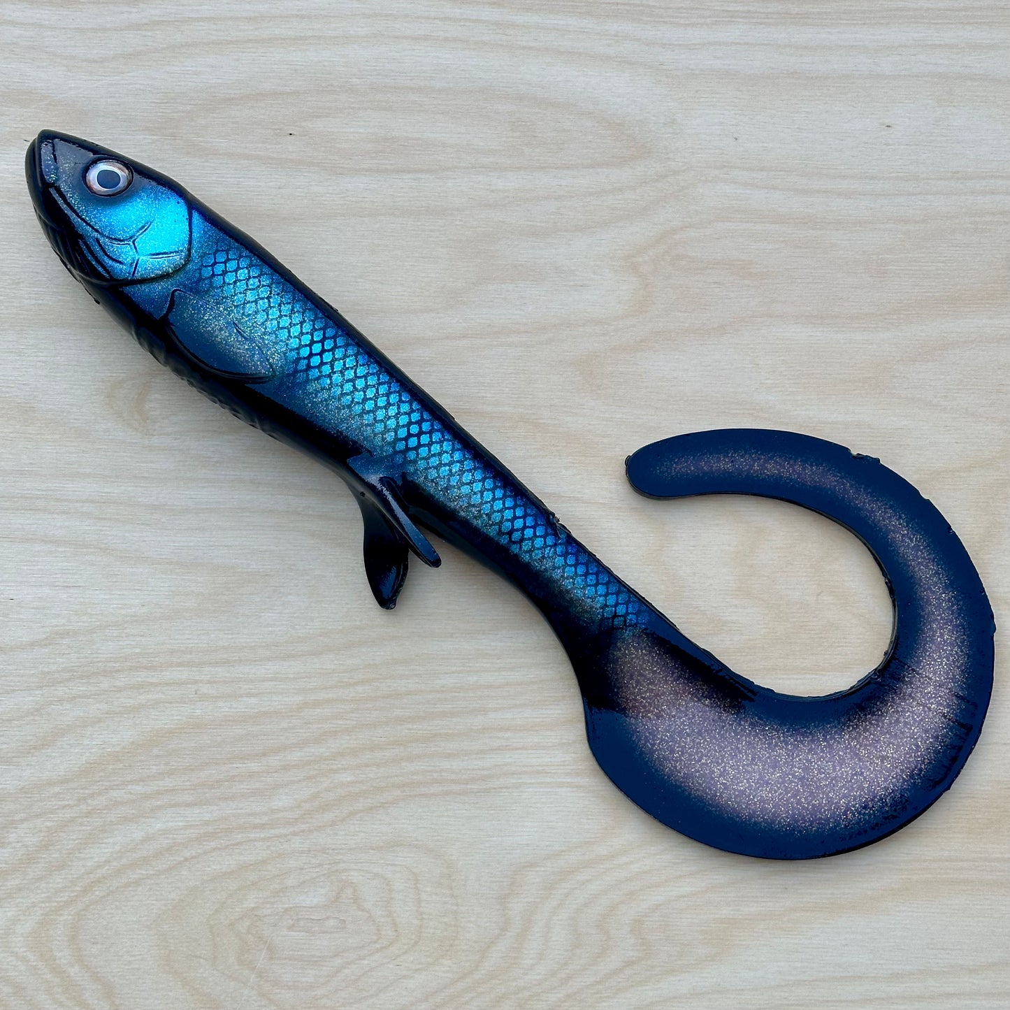 Monster Curly - Black Striped Ghost UV