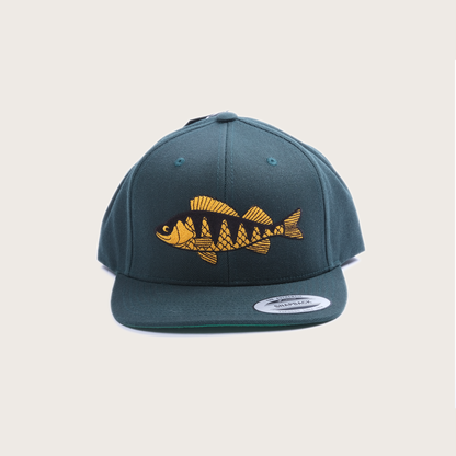 Perch Logo Fitted Snapback - Spruce