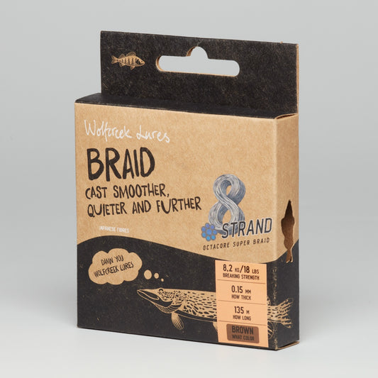 Wolfcreek OctaCore Super Braid X8 (135m) - Brown