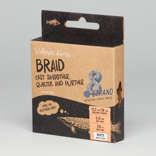 Wolfcreek OctaCore Super Braid X8 (135m) - White