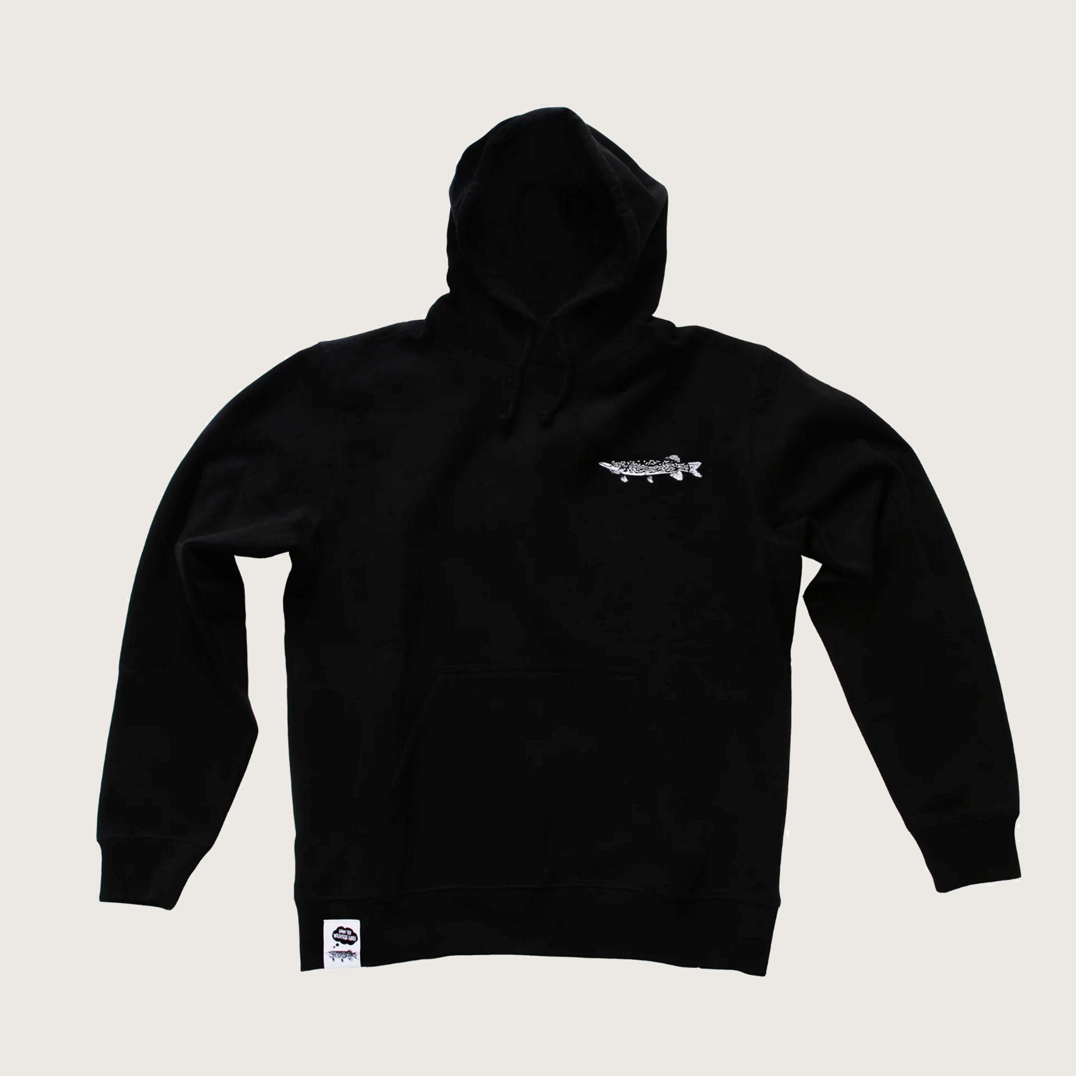 Pike Logo Hoodie Black – Wolfcreek Lures